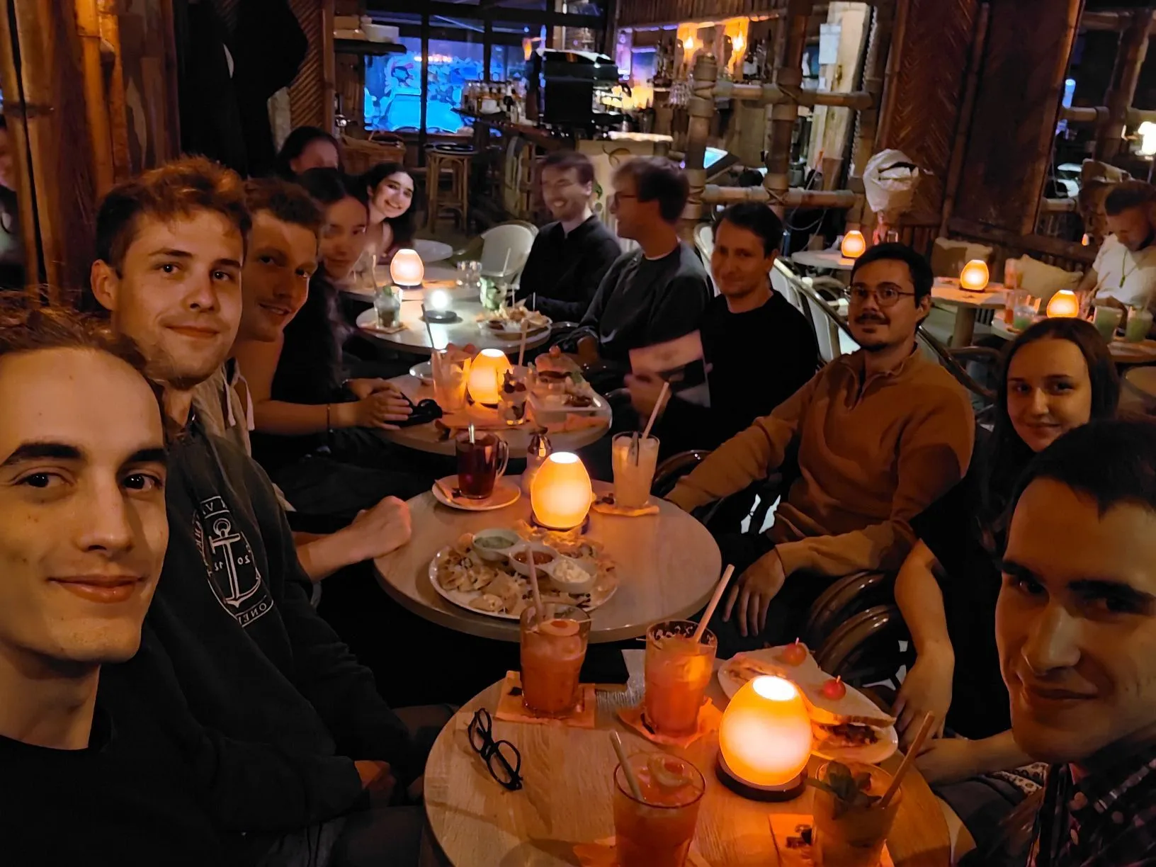 BEARS team members sharing a meal together